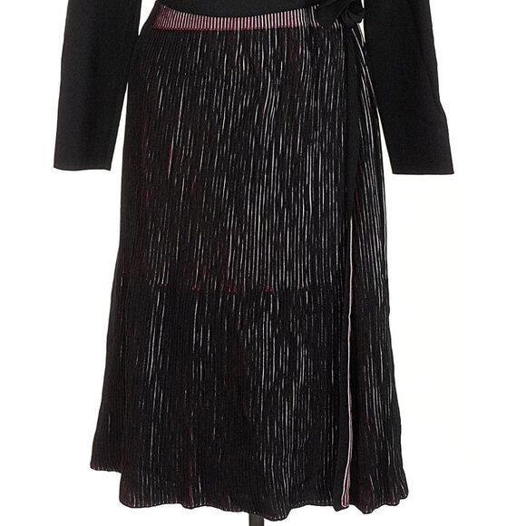 NWT black wrap sweater dress Nic + Zoe, size Medium - Picture 2 of 12